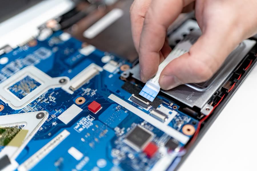 Laptop board-level repair for a West Columbia customer